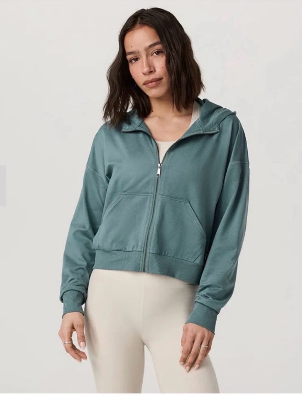 Halo Modern Full Zip-Blue Grass Heather